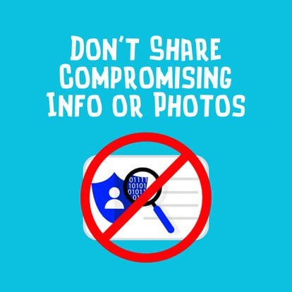 Don't share info illustrations