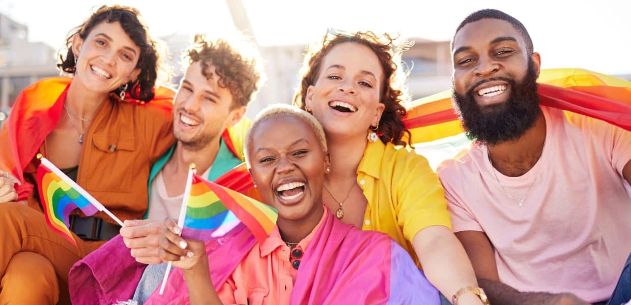 Photo of queer friends