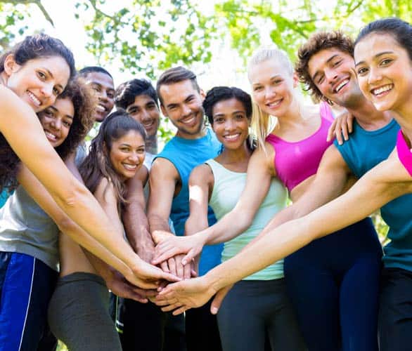 Photo of a coed sports team
