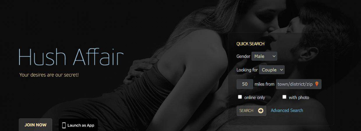 Screenshot of Hush Affair