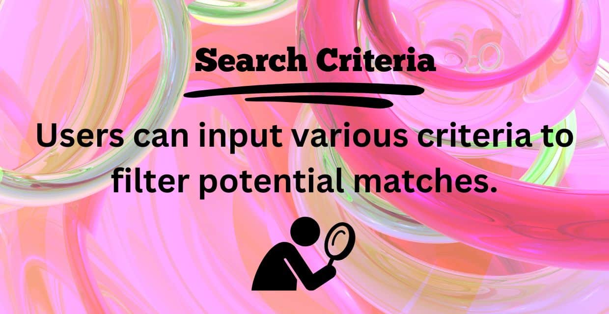 Search criteria