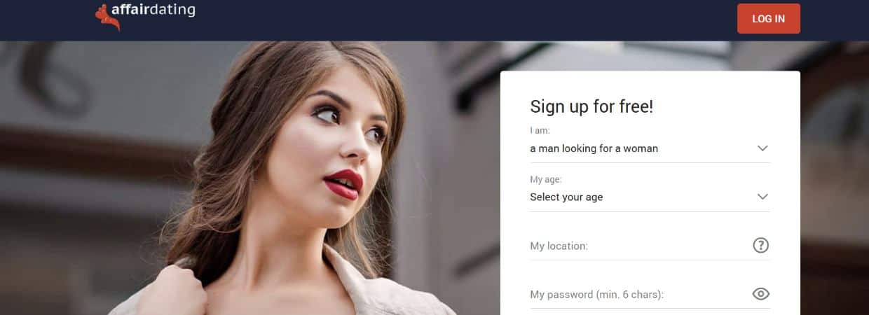 Screenshot of AffairDating