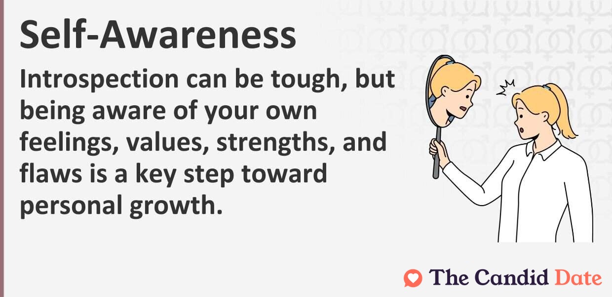 Introspection can be tough, but being aware of your own feelings, values, strengths, and flaws is a key step toward personal growth.
