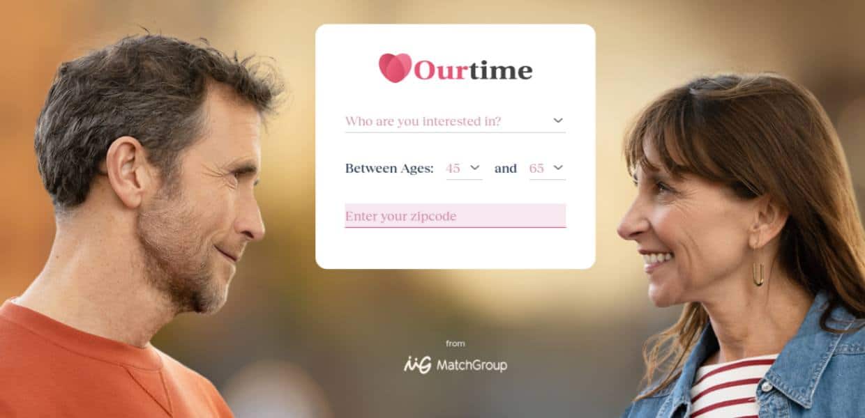 OurTime homepage