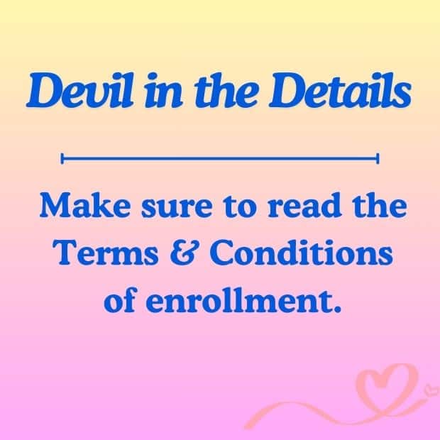 Read the Terms and Conditions