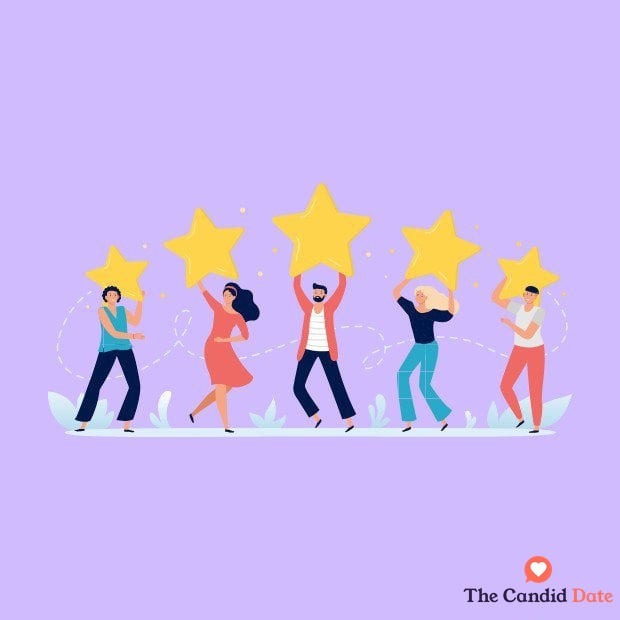 Big Five personality traits people holding stars