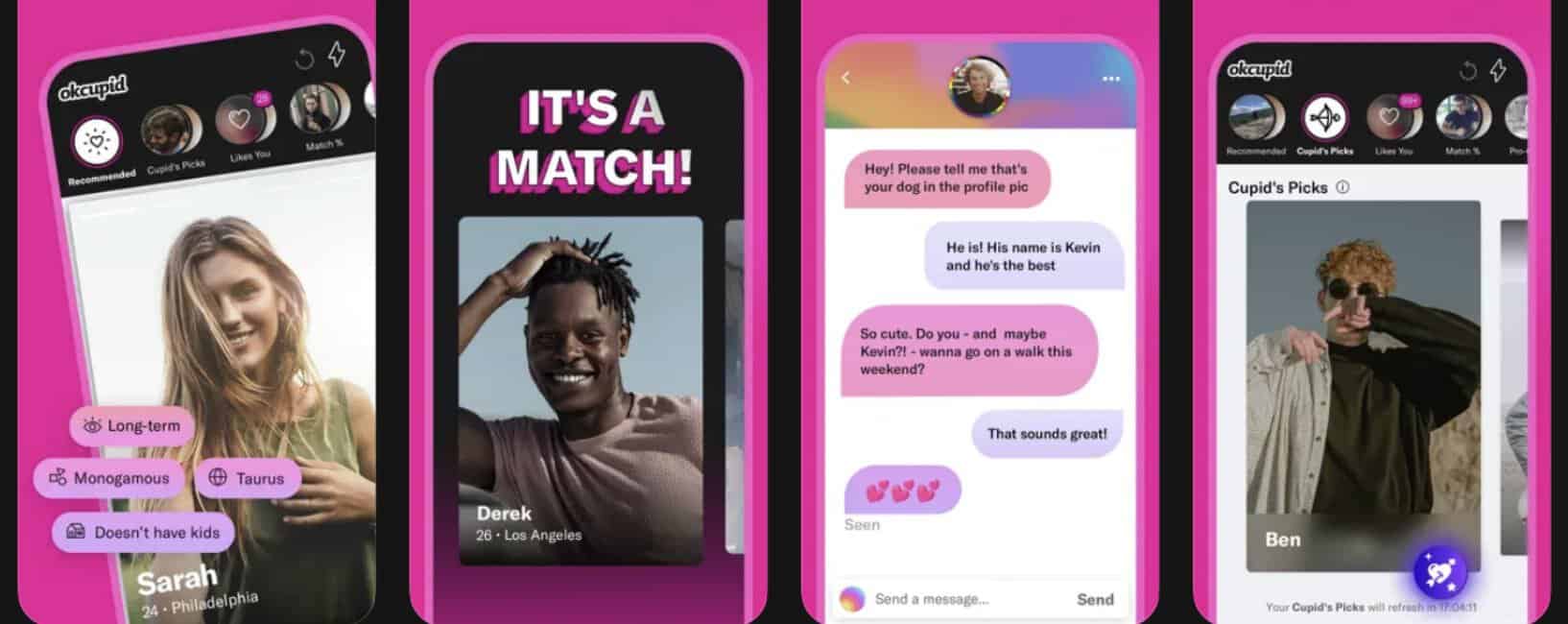 OkCupid screenshots