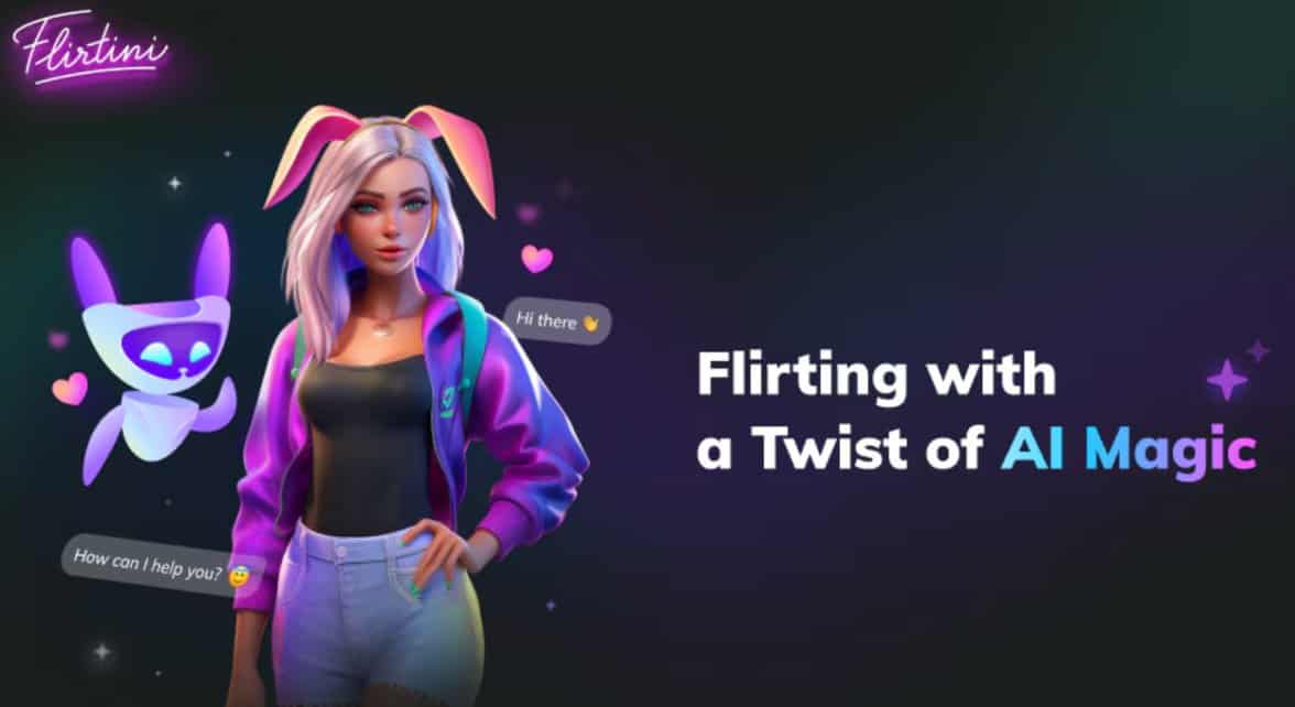 Screenshot of AI assistant from Flirtini's website