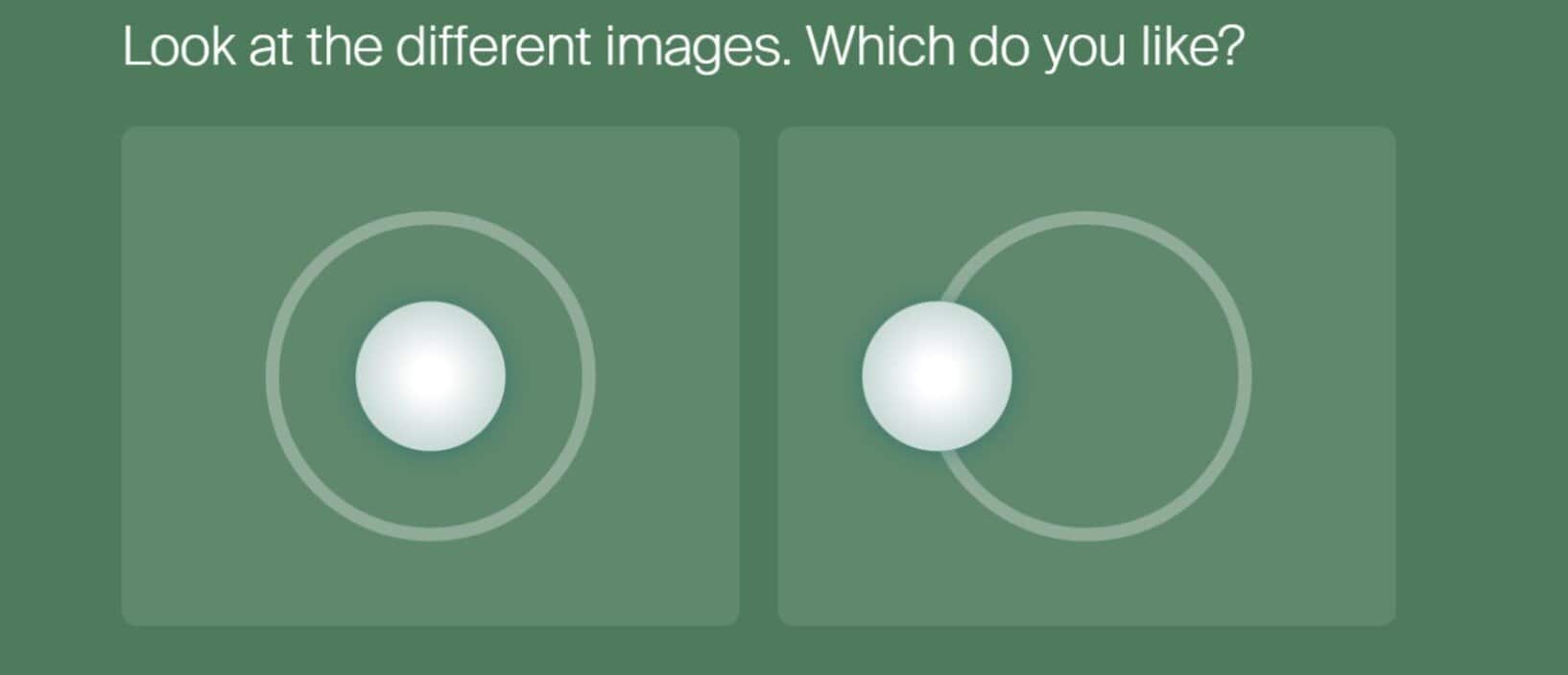 eharmony quiz question comparing two images