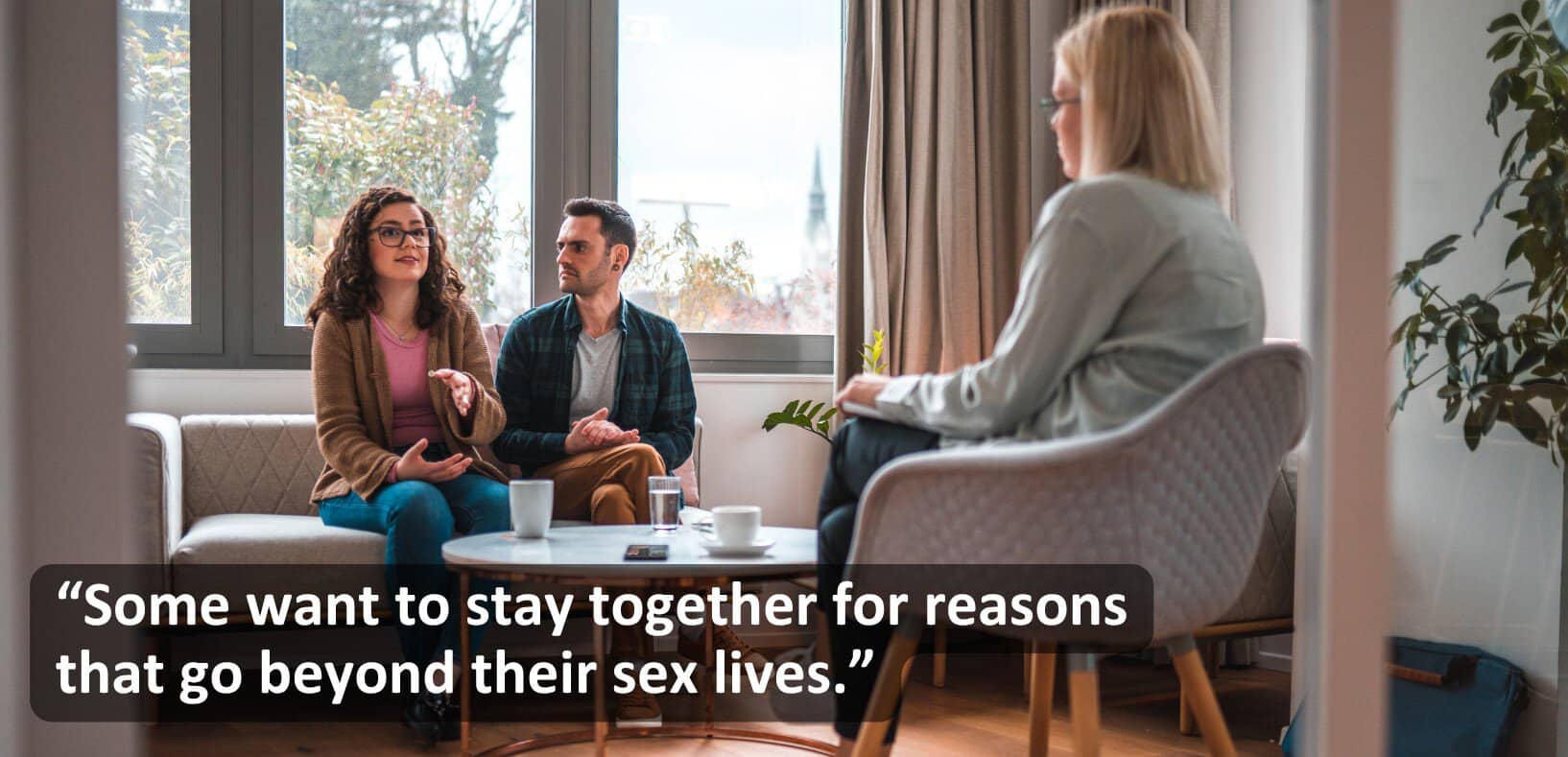 Photo of a couple in a therapy session
