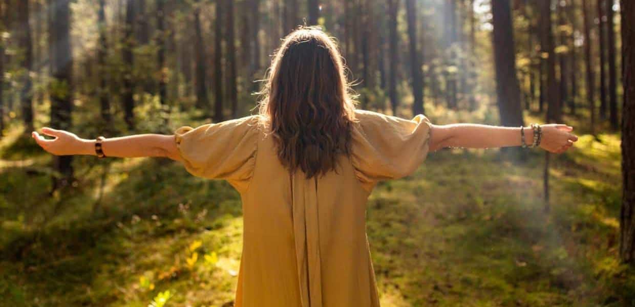 Photo of a woman in nature.