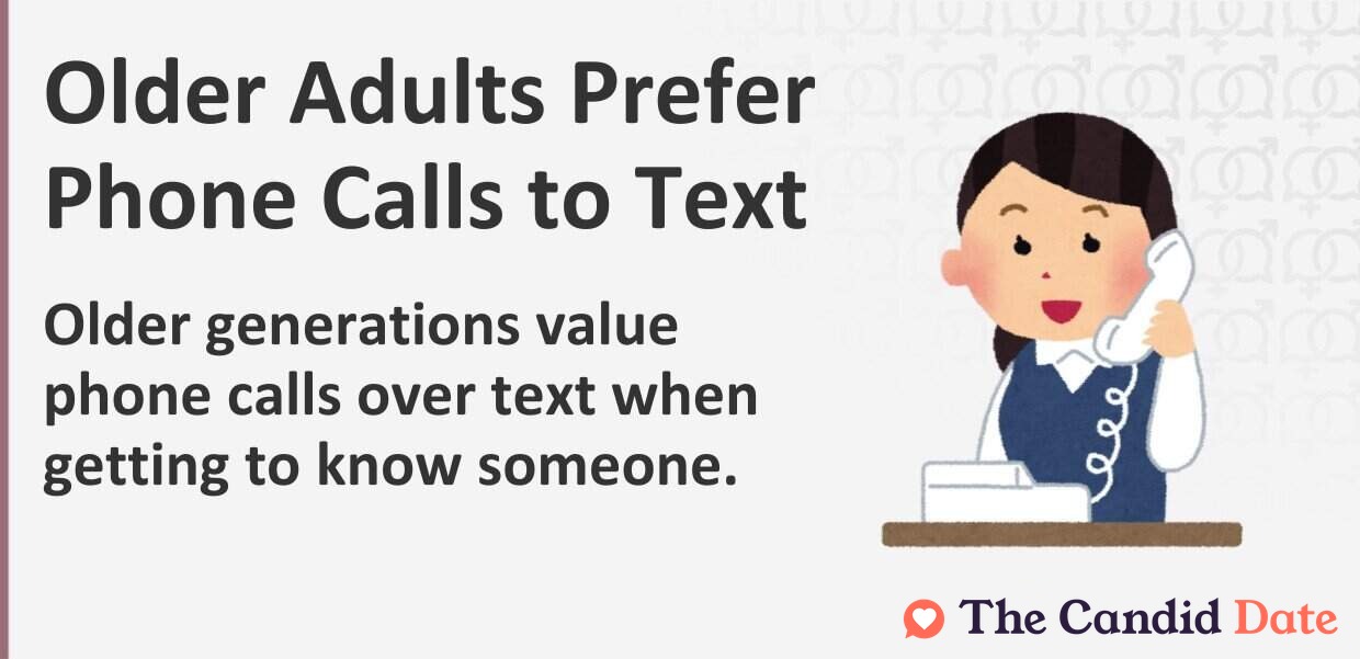 older adults prefer phone calls infographic