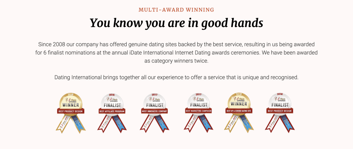 Screenshot from website.