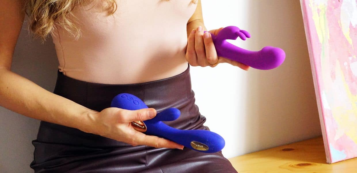 Woman explaining the difference between vibrators