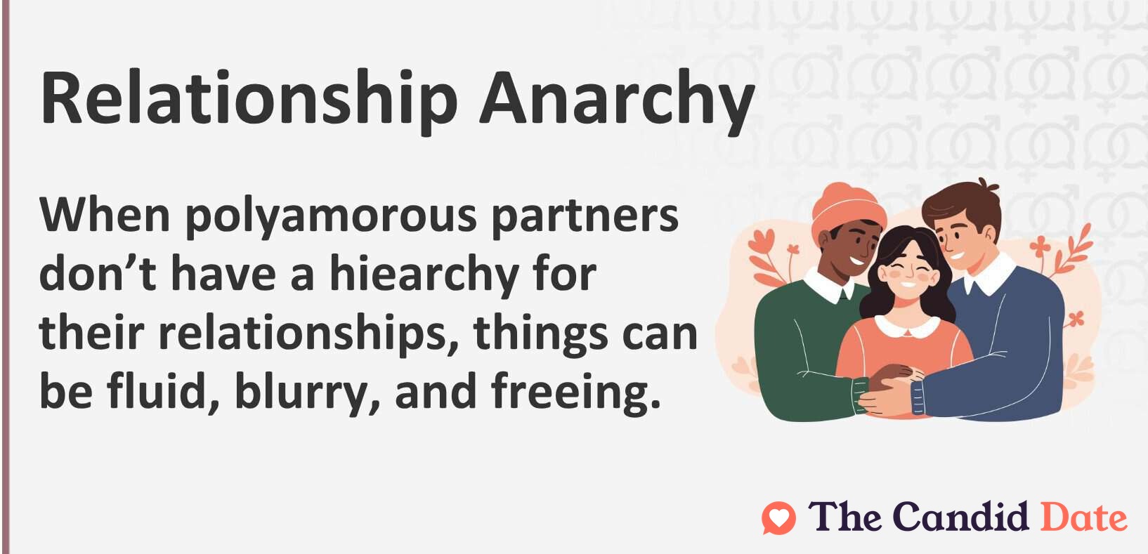 When polyamorous partners do not have a hierarchy for their relationships, things can be fluid, blurry, and freeing.