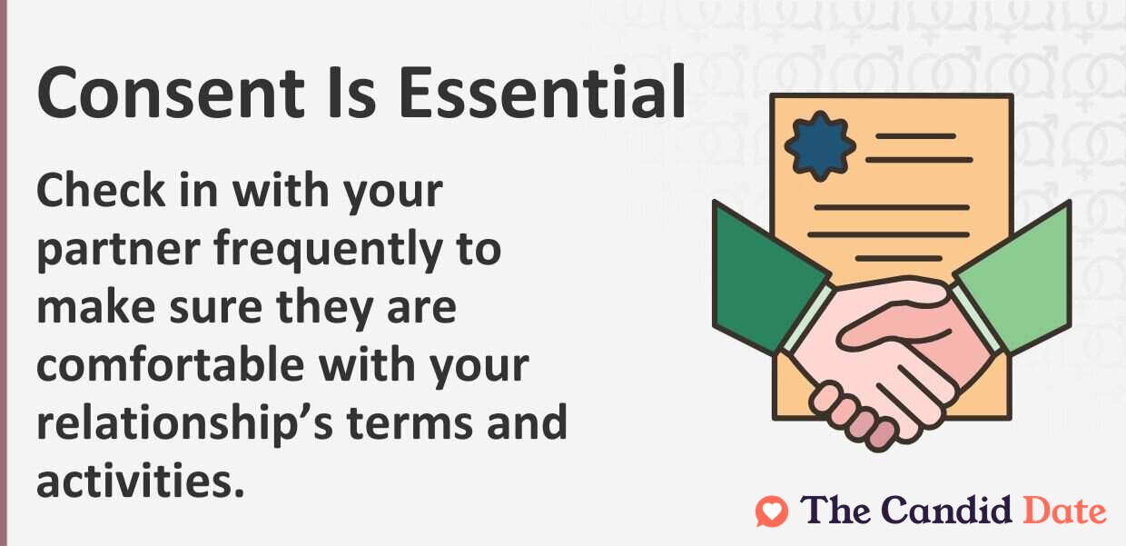 Consent is essential. Check in with your partner frequently to make sure they are comfortable.