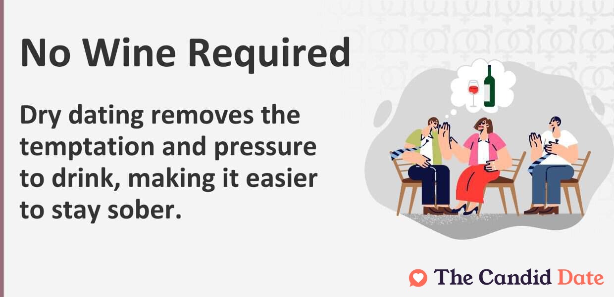 Dry dating removes the temptation and pressure to drink, making it easier to stay sober.