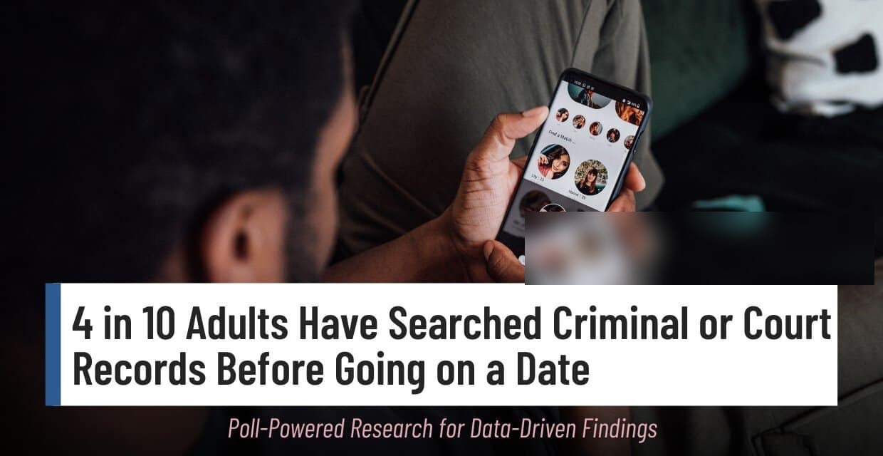 4 in 10 Adults Have Checked a Date’s Criminal or Court Records First