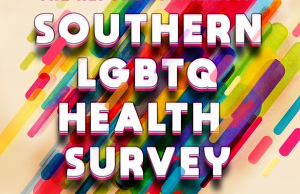 Screenshot of the Southern LGBTQ Health Survey report front page