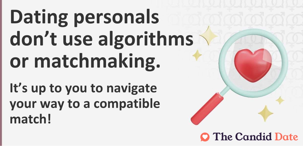 Dating personals don't use algorithms.