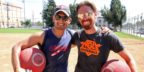 Photo of a kickball league