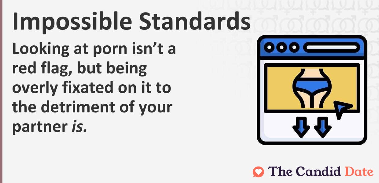 Looking at porn is not a red flag, but being overly fixated on it to the detriment of your partner is.