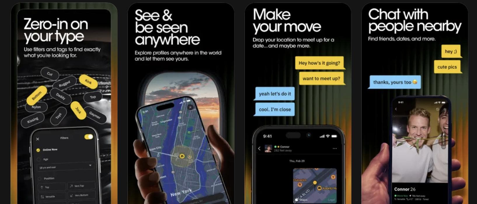 Grindr screenshots