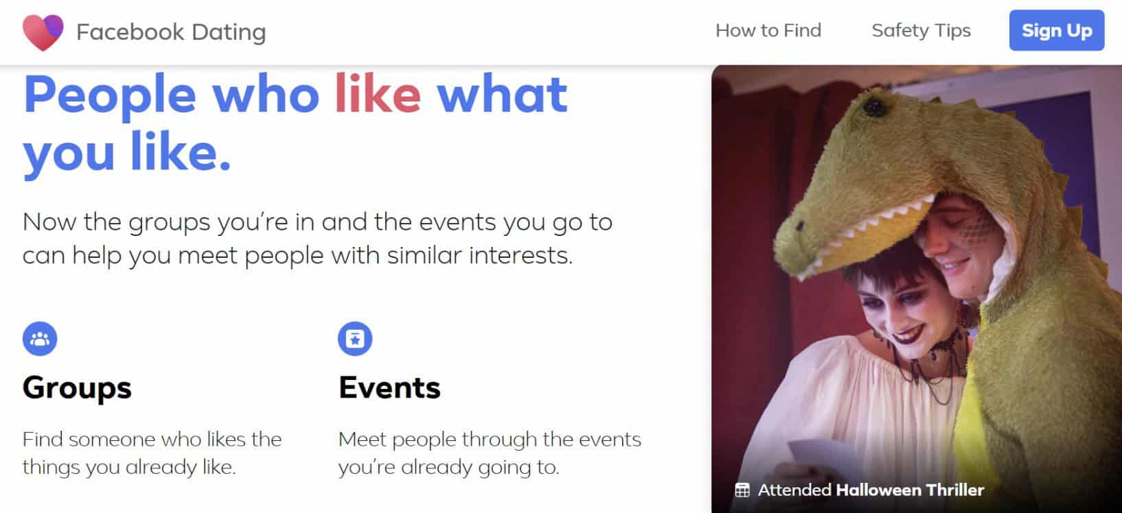 Facebook Dating screenshot