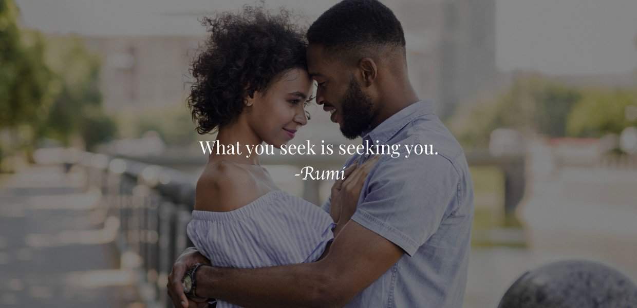 Screenshot of a couple holding each other from Melissa Josue's site
